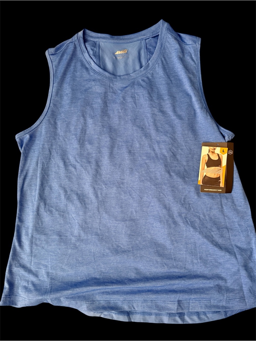NWT Avia Performance Tank Sleeveless Athletic Tee moisture wicking athleisure Lg